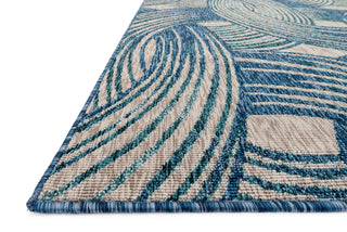 Loloi Newport NP-01 Blue / Teal Area Rug Corner