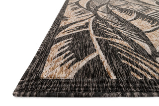 Loloi Newport NP-05 Charcoal / Sand Area Rug Corner Feature