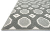 Loloi Oasis OS-02 Grey / Ivory Area Rug Corner Feature
