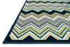 Loloi Oasis OS-06 Navy / Multi Area Rug Corner