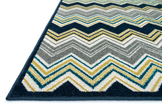 Loloi Oasis OS-06 Navy / Multi Area Rug Corner