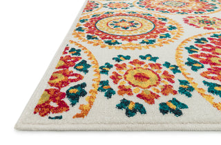 Loloi Oasis OS-11 Red / Multi Area Rug Corner Feature