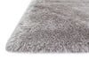 Loloi Orian Shag OR-01 Silver Area Rug Corner