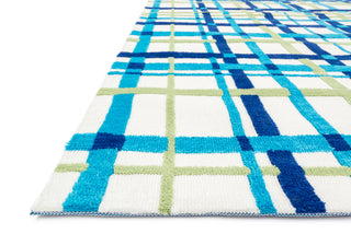 Loloi Piper PI-11 Blue / Green Area Rug Corner