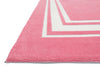 Loloi Piper PI-12 Bubble Gum Pink Area Rug Corner