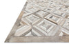Loloi Promenade PO-01 Ivory / Grey Area Rug Corner