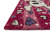 Loloi Skylar HSK06 Pink Area Rug Corner