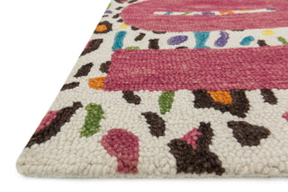 Loloi Skylar HSK09 Cheetah / Pink Area Rug Corner