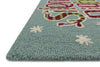 Loloi Skylar HSK19 Spa / Red Area Rug Corner