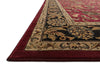 Loloi Stanley ST-01 Red / Charcoal Area Rug Corner