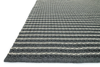 Loloi Terra TE-02 Charcoal Machine Loomed Area Rug Corner