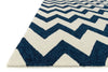 Loloi Venice Beach VB-17 Ivory / Ink Area Rug Corner Feature