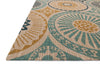 Loloi Vero VO-07 Aqua / Multi Area Rug Corner