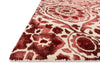 Loloi Viola VD-03 Wine Area Rug Corner Feature