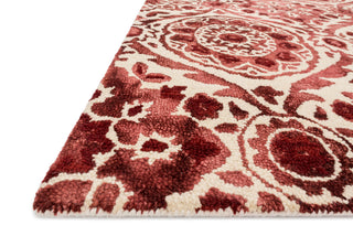 Loloi Viola VD-03 Wine Area Rug Corner Feature