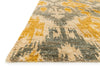 Loloi Xavier XV-04 Grey / Gold Hand Knotted Area Rug Corner