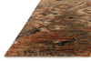 Loloi Xavier XV-08 Rustic Brown Area Rug Corner Feature