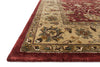 Loloi Yorkshire YK-04 Red / Light Gold Area Rug Corner