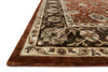 Loloi Yorkshire YK-04 Rust / Expresso Area Rug Corner Feature