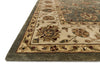 Loloi Yorkshire YK-04 Steel / Ivory Area Rug Corner