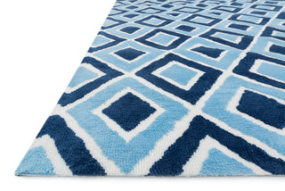 Loloi Zoey HZO04 Blue Area Rug Corner Feature