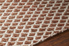 Chandra Costa COS-39101 Rust/White Area Rug Detail