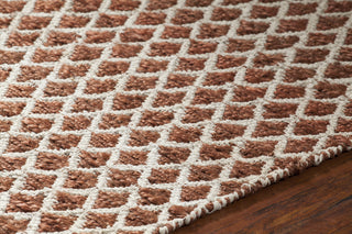 Chandra Costa COS-39101 Rust/White Area Rug Detail