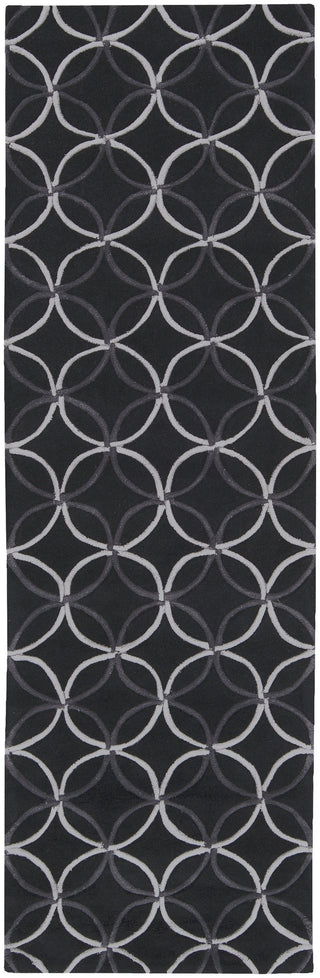 Surya Cosmopolitan COS-8872 Black Area Rug 2'6'' X 8' Runner