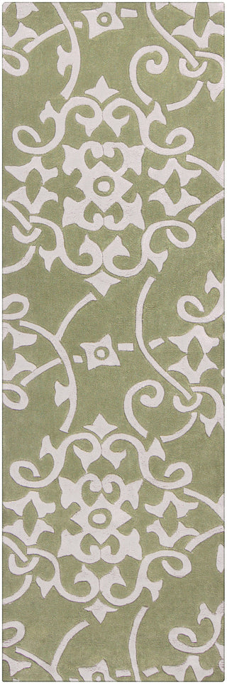 Surya Cosmopolitan COS-9047 Olive Area Rug 2'6'' x 8' Runner