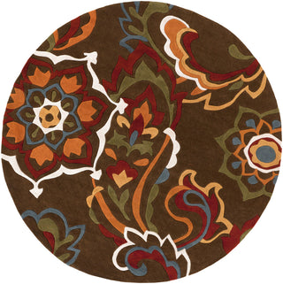 Surya Cosmopolitan COS-9056 Chocolate Area Rug 8' Round