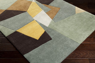 Surya Cosmopolitan COS-9127 Moss Hand Tufted Area Rug 5x8 Corner