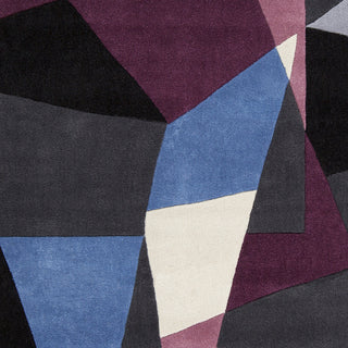 Surya Cosmopolitan COS-9135 Eggplant Hand Tufted Area Rug Sample Swatch