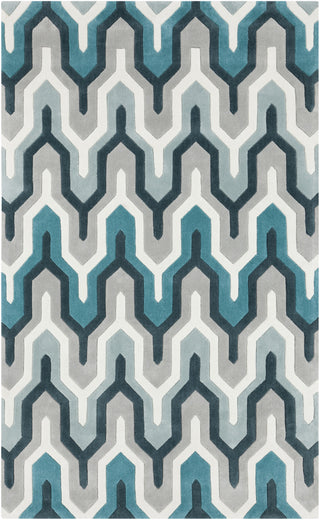 Surya Cosmopolitan COS-9175 Teal Area Rug 5' x 8'