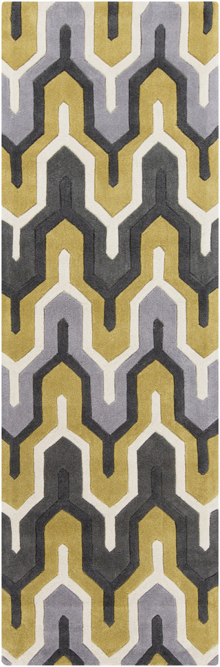 Surya Cosmopolitan COS-9177 Gold Area Rug 2'6'' X 8' Runner