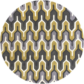 Surya Cosmopolitan COS-9177 Gold Area Rug 8' Round