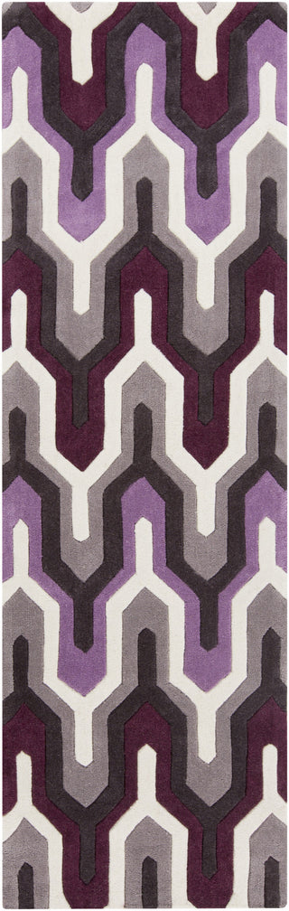 Surya Cosmopolitan COS-9178 Eggplant Area Rug 2'6'' x 8' Runner