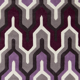 Surya Cosmopolitan COS-9178 Eggplant Hand Tufted Area Rug Sample Swatch