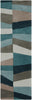 Surya Cosmopolitan COS-9187 Teal Area Rug 2'6'' x 8' Runner