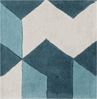 Surya Cosmopolitan COS-9189 Teal Hand Tufted Area Rug 16'' Sample Swatch