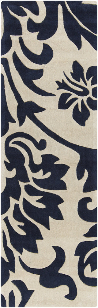 Surya Cosmopolitan COS-9194 Navy Area Rug 2'6'' X 8' Runner