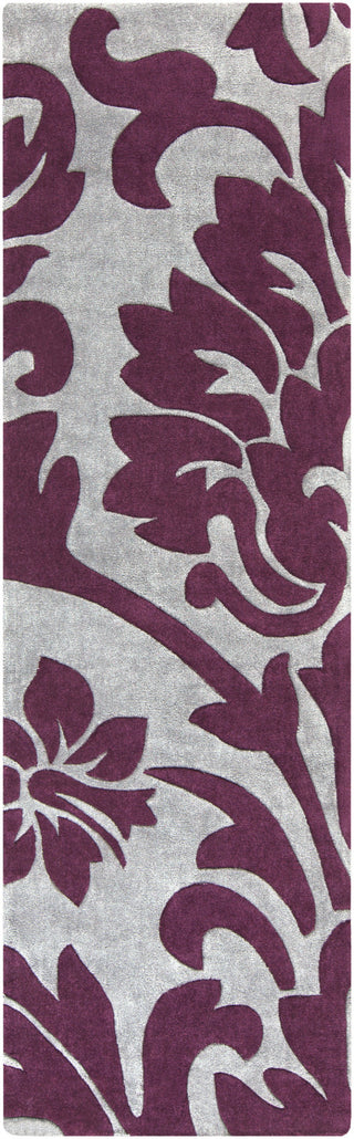 Surya Cosmopolitan COS-9195 Eggplant Area Rug 2'6'' x 8' Runner