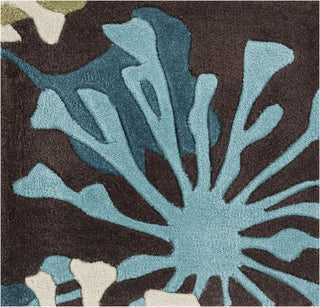 Surya Cosmopolitan COS-9198 Teal Area Rug Sample Swatch