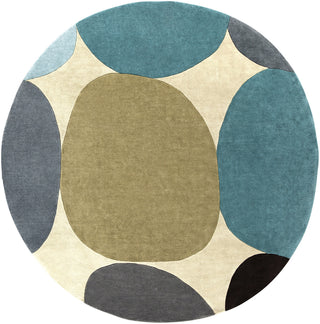 Surya Cosmopolitan COS-9204 Gold Area Rug 8' Round