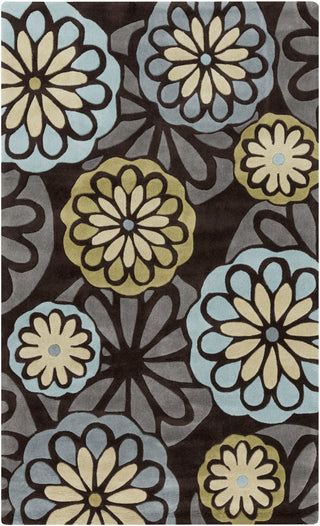 Surya Cosmopolitan COS-9205 Brown Area Rug 