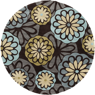 Surya Cosmopolitan COS-9205 Brown Area Rug 8' Round