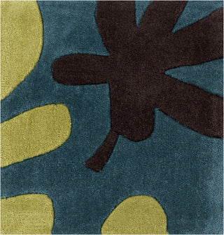 Surya Cosmopolitan COS-9208 Teal Hand Tufted Area Rug 16'' Sample Swatch