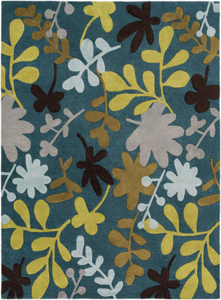 Surya Cosmopolitan COS-9208 Teal Area Rug 8' x 11'