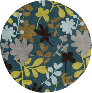 Surya Cosmopolitan COS-9208 Teal Area Rug 8' Round