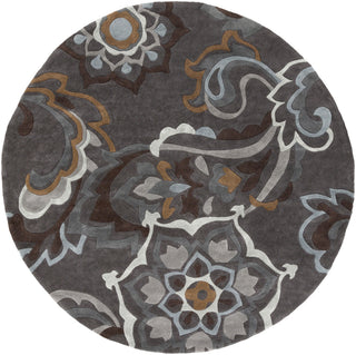 Surya Cosmopolitan COS-9210 Charcoal Area Rug 8' Round