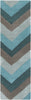 Surya Cosmopolitan COS-9218 Teal Area Rug 2'6'' X 8' Runner